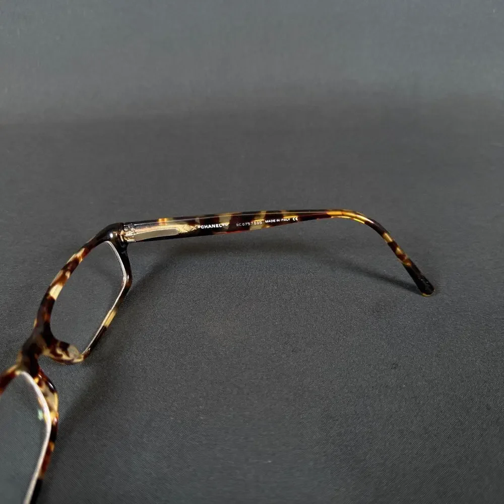 Chanel 51-16 135 Tortoise Eyeglass Made in Italy Only Frame